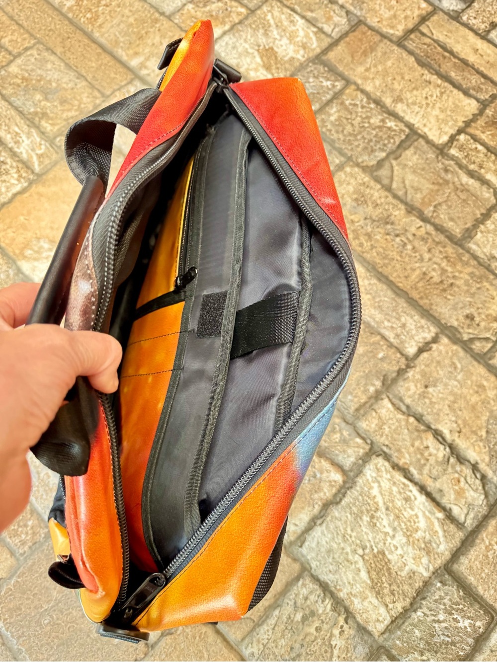 Rareform Orange and Black Men's Backpack & briefcase - Picture 3 of 12